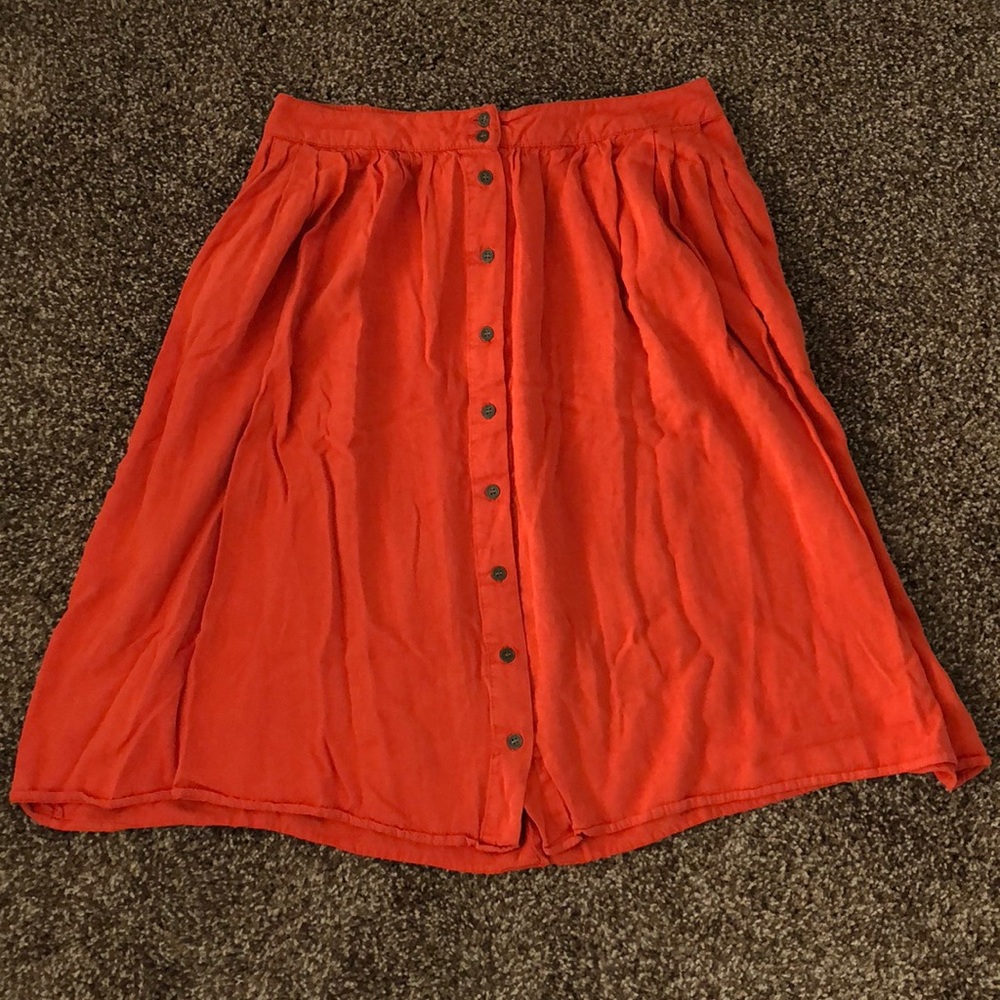 Button down skirt